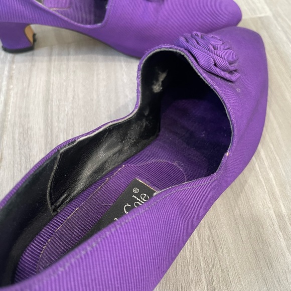 Vintage Kenneth Cole Purple Heels - Size 8 - purple Rose - 80s - Picture 12 of 12
